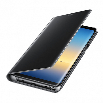 Чехол для Samsung Galaxy Note 8 книжка оригинальный Clear View Cover EF-ZN950CBEG черный