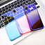 Чехол для iPhone X, XS гелевый Baseus Glow черно-фиолетовый 
