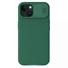 Чехол для iPhone 15 гибридный Nillkin CamShield Pro MagSafe зеленый