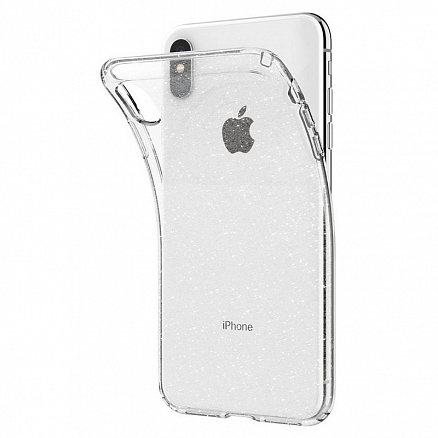 Чехол для iPhone XS Max гелевый с блестками Spigen SGP Liquid Crystal Glitter прозрачный