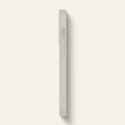 Чехол для iPhone 13 Pro гибридный с кожей Spigen Сyrill Leather Brick кремовый