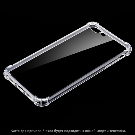 Чехол для iPhone 7, 8 гелевый 4Corners прозрачный