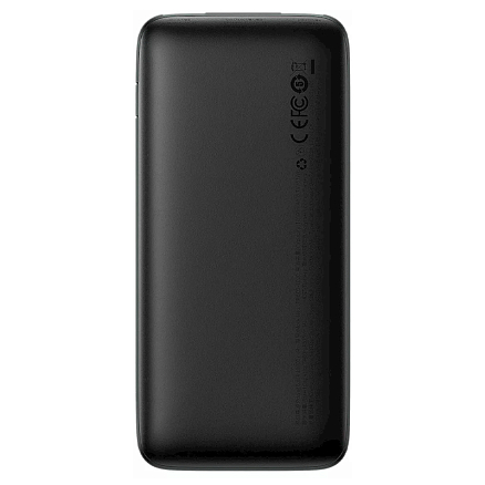 Внешний аккумулятор Baseus Bipow Pro Digital с дисплеем 10000мАч (USB, Type-C, ток 3А, быстрая зарядка PD, QC 3.0, 20Вт) черный