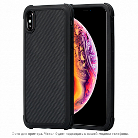 Чехол для iPhone XS Max кевларовый тонкий Pitaka MagCase Pro черно-серый
