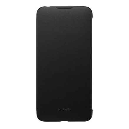 Чехол для Huawei Y6 2019 кожаный оригинальный Flip Cover черный