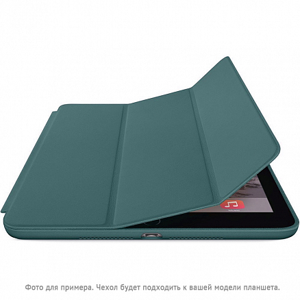 Чехол для iPad Mini 6 кожаный Smart Case темно-зеленый