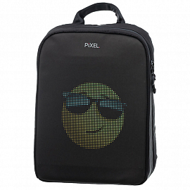 Умный рюкзак PIXEL Plus с LED экраном и отделением для ноутбука до 13 дюймов черный