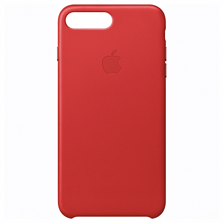 Чехол для iPhone 7 Plus, 8 Plus из натуральной кожи оригинальный Apple MMYK2ZM красный