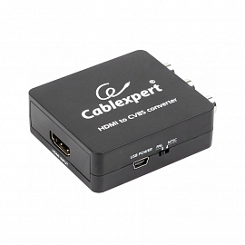 Переходник (преобразователь) HDMI - 3RCA (папа - мама) с питанием от USB порта Cablexpert