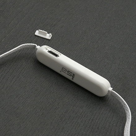 Наушники беспроводные Bluetooth ISA BE-04 вакуумные с микрофоном для спорта белые