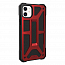 Чехол для iPhone 11 гибридный для экстремальной защиты Urban Armor Gear UAG Monarch черно-красный