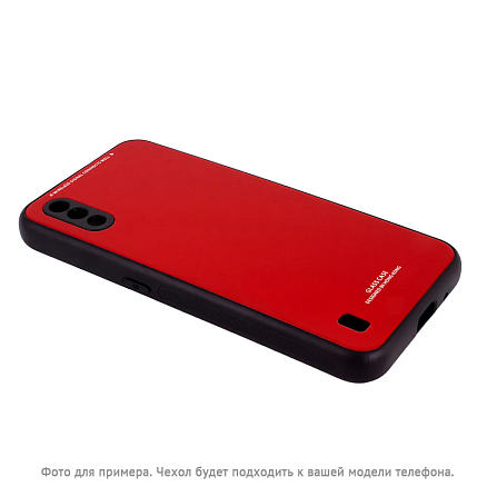 Чехол для Huawei P40 силиконовый CASE Glassy красный