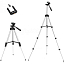 Штатив для фотоаппарата, телефона, экшн-камеры с уровнем Ritmix RMH-011 высота 100 см черный