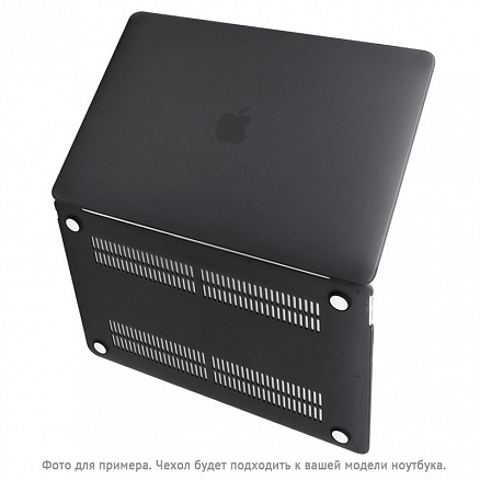 Чехол для Apple MacBook Air 13 (2018-2019) A1932, (2020) А2179 пластиковый матовый DDC Matte Shell черный