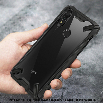 Чехол для Xiaomi Redmi 9 гибридный Rzants Military черный