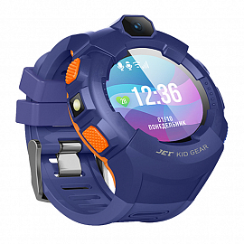 Детские умные часы с GPS  трекером, камерой и Wi-Fi Jet Kid Gear сине-оранжевые