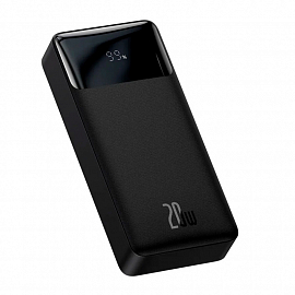 Внешний аккумулятор Baseus Bipow Digital с дисплеем 20000мАч (быстрая зарядка PD, QC 3.0, 20Вт) черный