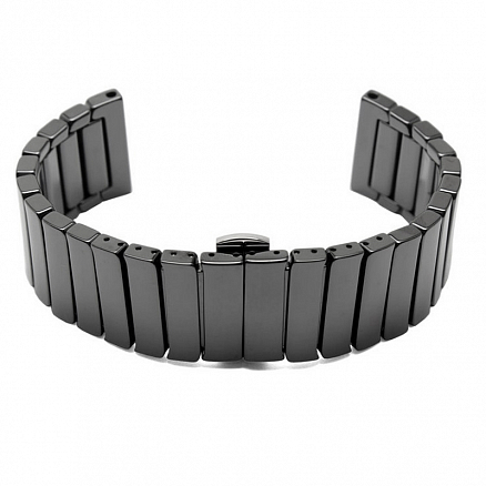 Ремешок-браслет для Apple Watch 42 и 44 мм керамический Nova Strip черный