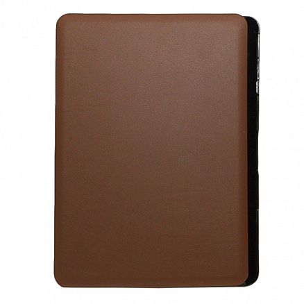 Чехол для Apple MacBook Pro 15 Touch Bar A1707, A1990 кожаный с пластиком ISA HardShell коричневый