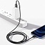 Кабель USB - Lightning для зарядки iPhone 1 м 2.4А Baseus Superior черный