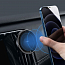 Держатель автомобильный на приборную панель или в решетку обдува магнитный MagSafe для iPhone Baseus Magnetic черный