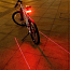 Велофонарь задний с поворотниками и лазерными дорожками Giyo R1