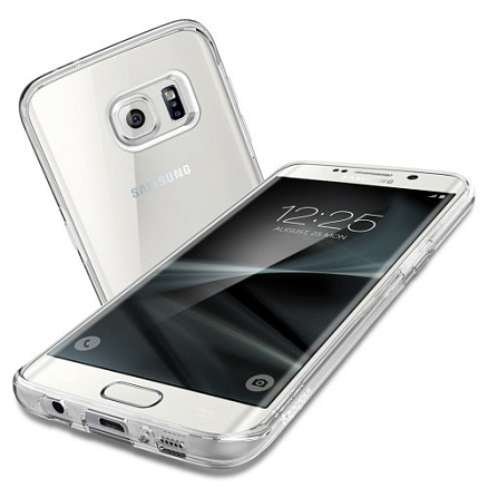 Чехол для Samsung Galaxy S7 Edge гелевый ультратонкий Spigen SGP Liquid Crystal прозрачный