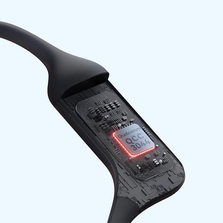 Наушники беспроводные Bluetooth Haylou PurFree BC01 с костной проводимостью и микрофоном для спорта черные