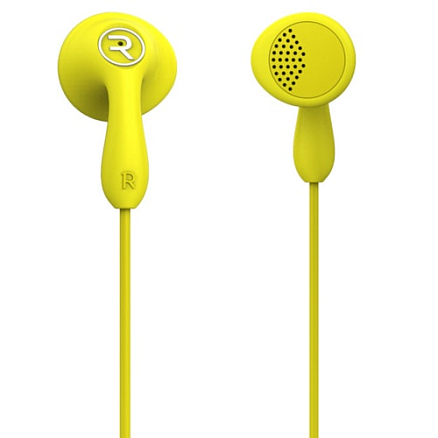 Наушники Remax RM-301 вкладыши с микрофоном желтые