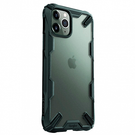 Чехол для iPhone 11 Pro Max гибридный Ringke Fusion X Matte темно-зеленый
