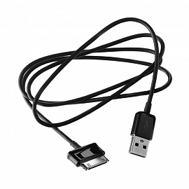 Кабель USB - Samsung Galaxy Tab 30-pin (широкий) 0,8 м черный