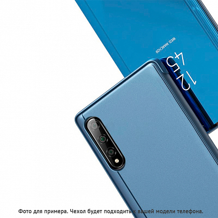 Чехол для Huawei P40 Lite E книжка Hurtel Clear View синий