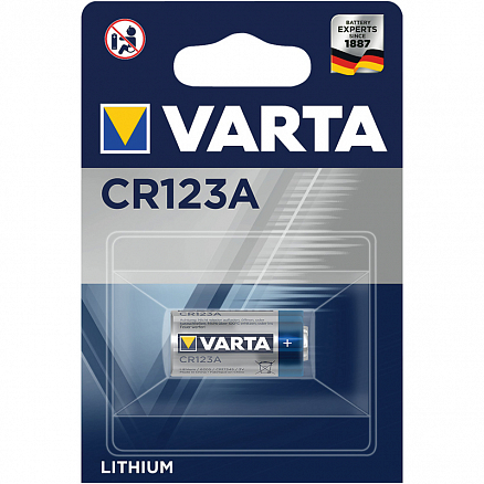 Батарейка CR123A (16340) литиевая Varta 1шт.
