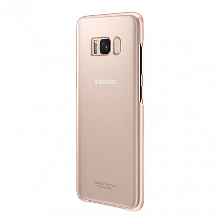 Чехол для Samsung Galaxy S8 G950F оригинальный Clear Cover EF-QG950CVE прозрачно-розовый