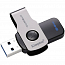Флешка Kingston DataTraveler SWIVL 64GB USB 3.0 черно-серебристая