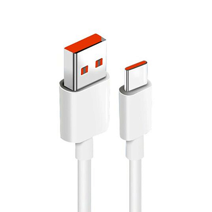 Кабель USB 2.0 - Type-C для зарядки 1 м 6A Xiaomi (быстрая зарядка QC, PD) белый