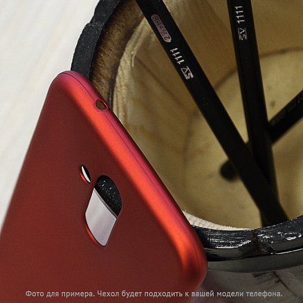 Чехол для Samsung Galaxy J4+ гелевый CN красный