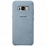 Чехол для Samsung Galaxy S8 G950F оригинальный Alcantara Cover EF-XG950AMEG серо-голубой