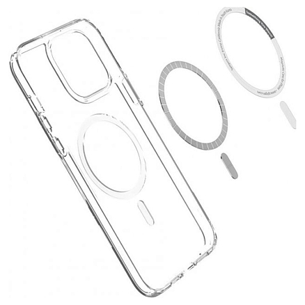 Чехол для iPhone 13 Pro Max гибридный Spigen Ultra Hybrid MagSafe прозрачно-белый