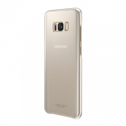 Чехол для Samsung Galaxy S8+ G955F оригинальный Clear Cover EF-QG955CFEG прозрачно-золотистый