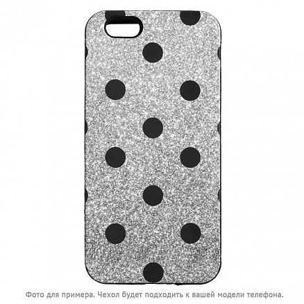 Чехол для iPhone 6, 6S силиконовый GreenGo Dots черно-серый