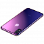 Чехол для iPhone XR гелевый Baseus Glow черно-фиолетовый 