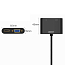 Преобразователь HDMI - VGA + Audio, HDMI (папа - мама, мама) с кабелем Ugreen CM101 черный