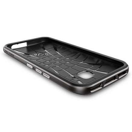 Чехол для HTC One M9 гибридный Spigen SGP Neo Hybrid черно-серый