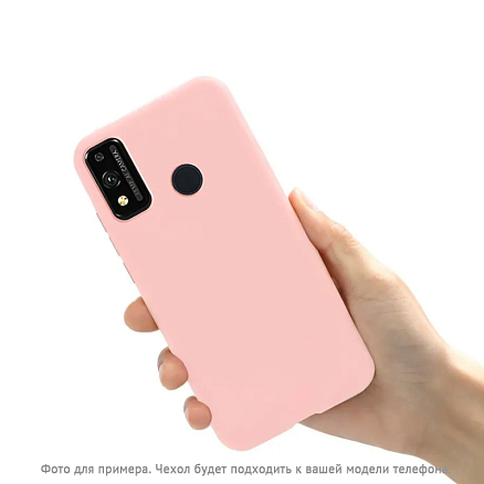 Чехол для Huawei P Smart Z силиконовый CASE Matte розовый