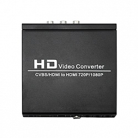Преобразователь AV+HDMI - HDMI (папа - мама) Dtech DT-111