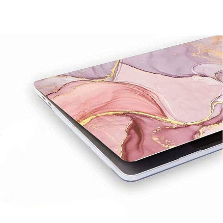 Чехол для Apple MacBook Air 13 M2 2022 пластиковый Tech-Protect SmartShell мраморный