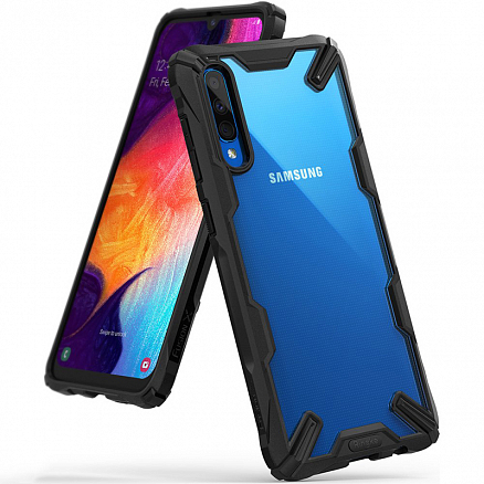 Чехол для Samsung Galaxy A30s, A50, A50s гибридный Ringke Fusion X черный