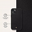 Чехол для iPhone 13 гибридный с кожей Spigen Сyrill Leather Brick черный