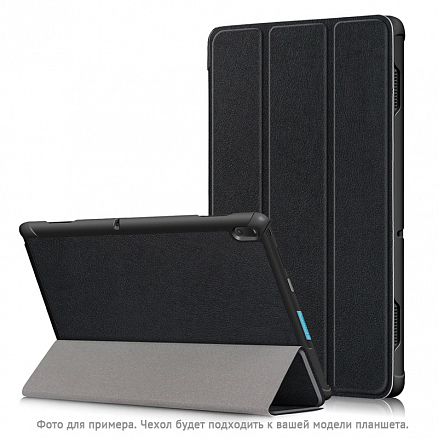 Чехол для Samsung Galaxy Tab A 8.0 (2019) кожаный Nova-06 черный